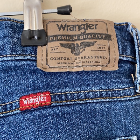 Wrangler men’s slim straight medium wash jeans 33/30 - Picture 5 of 8